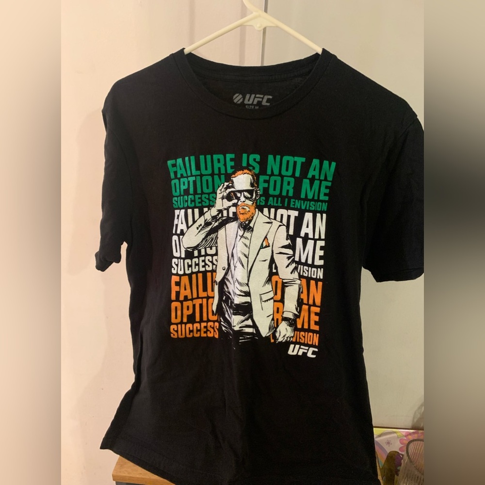 UFC Conor McGregor Cartoon Black T Shirt Notorious Ireland MMA Champio…